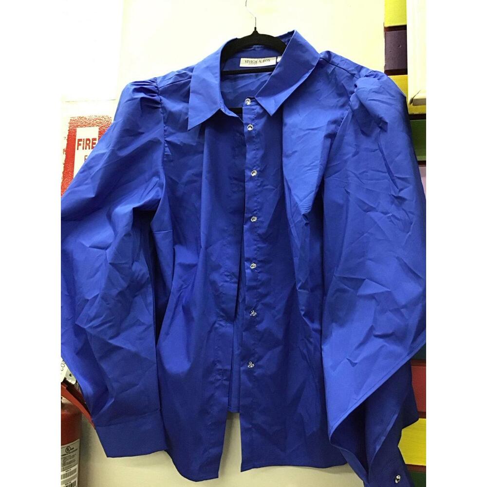 Vivica a fox womens button down blouse size 1X new from HSN